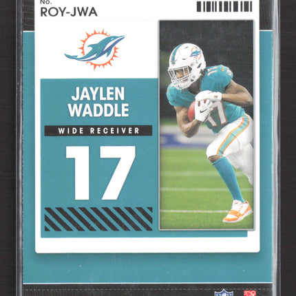 2021 Panini Contenders Football Rookie of the Year Jaylen Waddle #ROY-JWA
