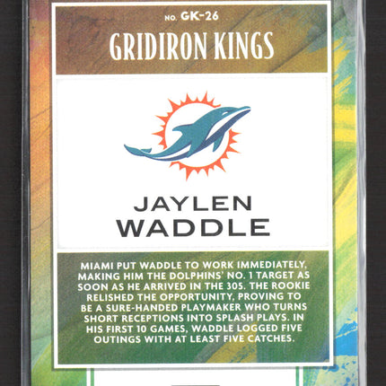 2022 Panini Chronicles Donruss Football Gridiron Kings Jaylen Waddle #GK-26