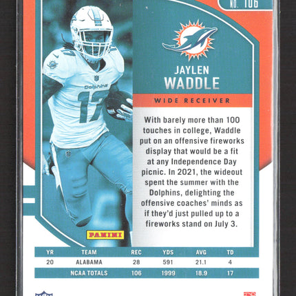 2021 Panini Absolute Football Jaylen Waddle #106 RC
