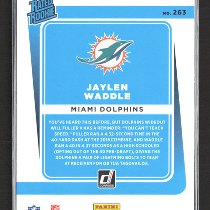 2021 Panini Donruss Football Jaylen Waddle #263