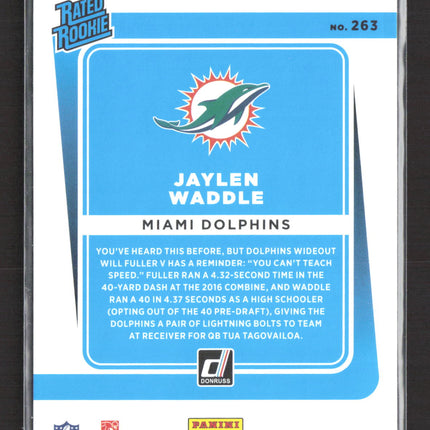 2021 Panini Donruss Jaylen Waddle #263