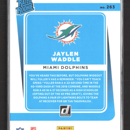 2021 Panini Donruss Jaylen Waddle #263