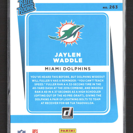 2021 Panini Donruss Jaylen Waddle #263