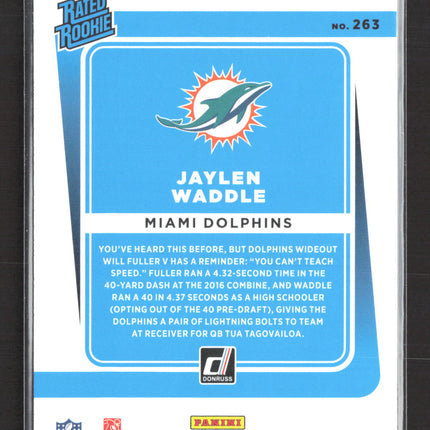 2021 Panini Donruss Football Jaylen Waddle #263