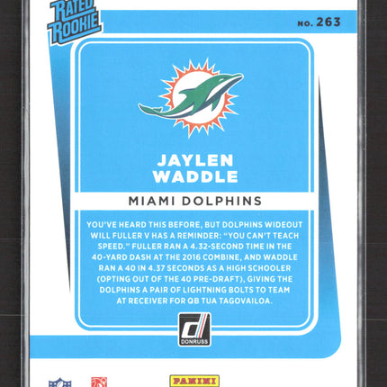 2021 Panini Donruss Football Jaylen Waddle #263