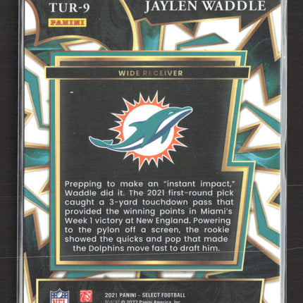 2022 Panini Select Turbocharged Jaylen Waddle #TUR-9