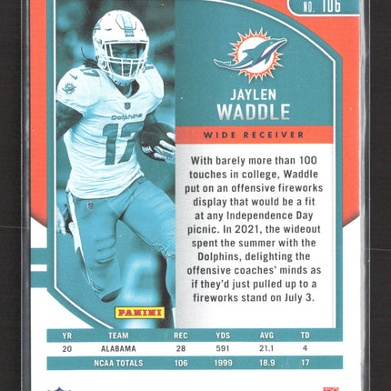 2021 Panini Absolute Football Jaylen Waddle #106 RC