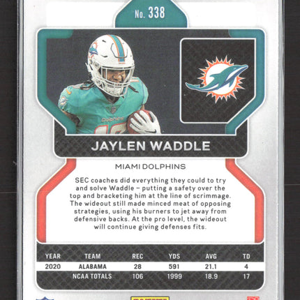 2021 Panini Prizm Jaylen Waddle #338 RC