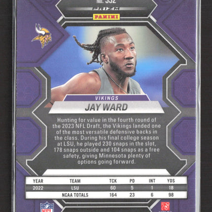 2023 Panini Mosaic Prizm Jay Ward #332 Silver RC