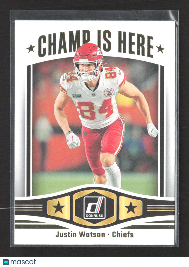 2023 Panini Donruss Champ Is Here Justin Watson #CIH-19
