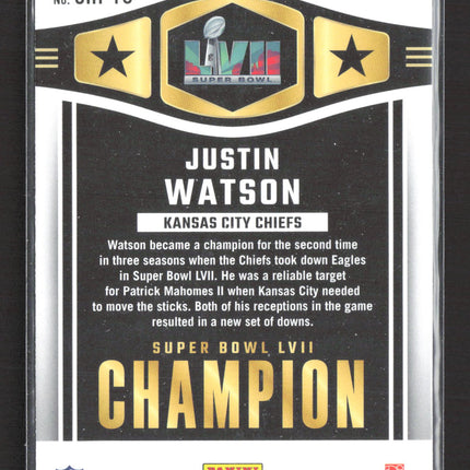 2023 Panini Donruss Champ Is Here Justin Watson #CIH-19