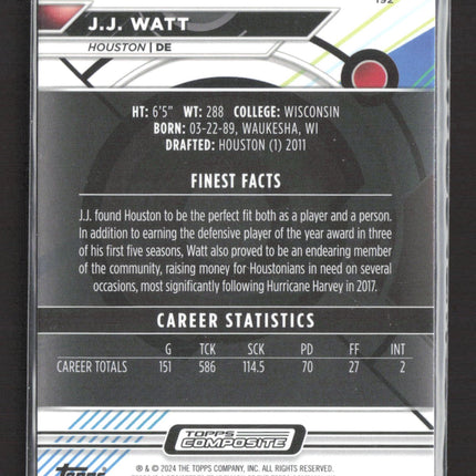 2024 Topps Composite Finest J.J. Watt #192