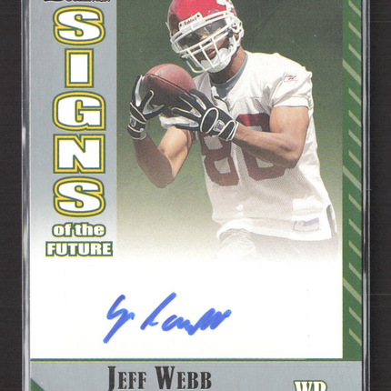 2006 Bowman Signs of the Future Jeff Webb #SF-JW Auto