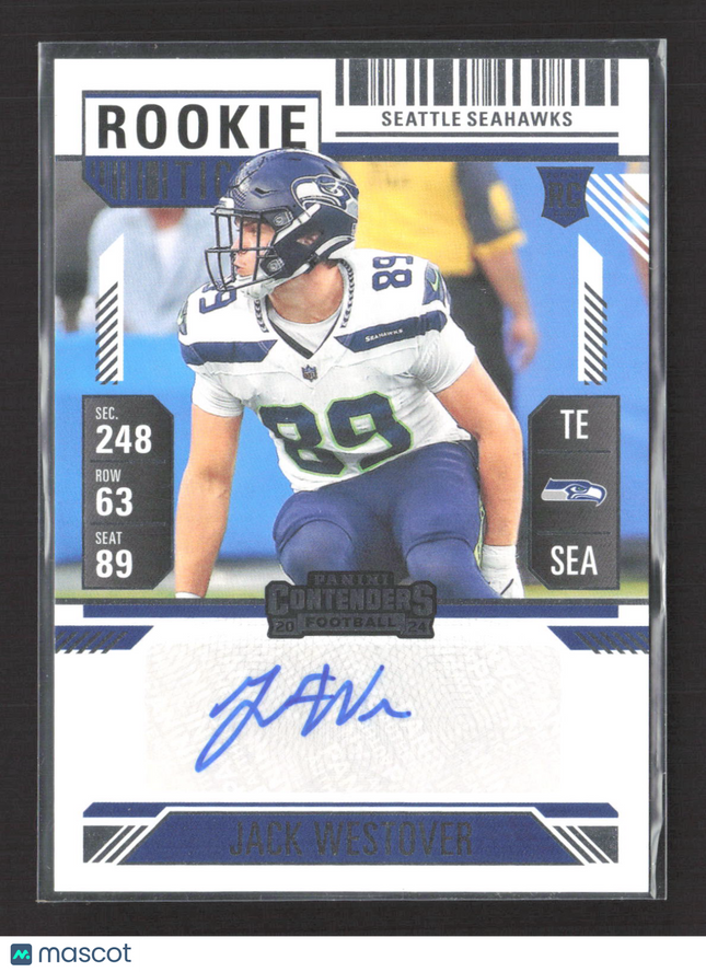 2025 Panini Contenders Football Jack Westover #203 Auto
