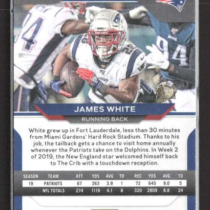 2020 Panini Prizm James White #21 Silver