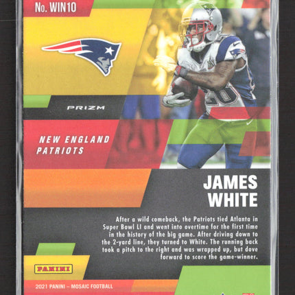 2021 Panini Mosaic Prizm In It To Win It James White #WIN10