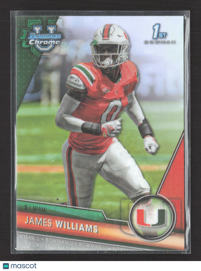 2023 Bowman University Chrome James Williams #65 Refractor /