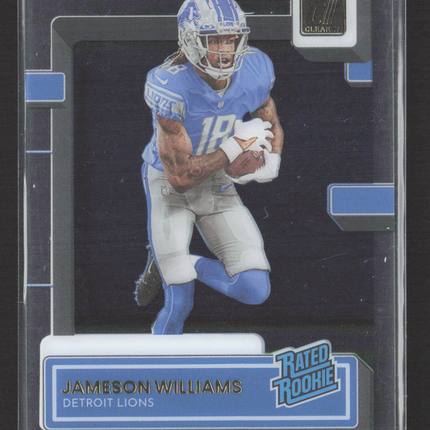 2023 Panini Clearly Donruss Football Jameson Williams #58