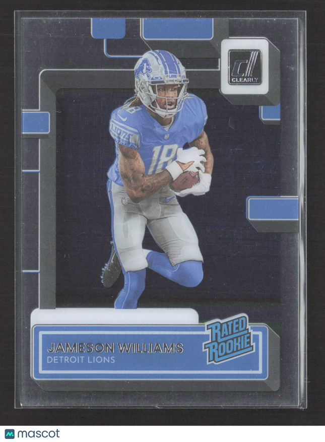 2023 Panini Clearly Donruss Football Jameson Williams #58