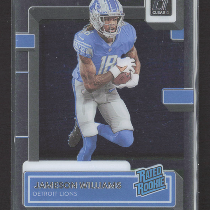 2023 Panini Clearly Donruss Jameson Williams #58
