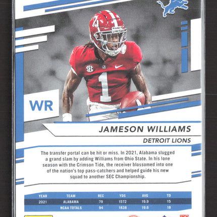2022 Panini Prestige Football Jameson Williams #307 RC