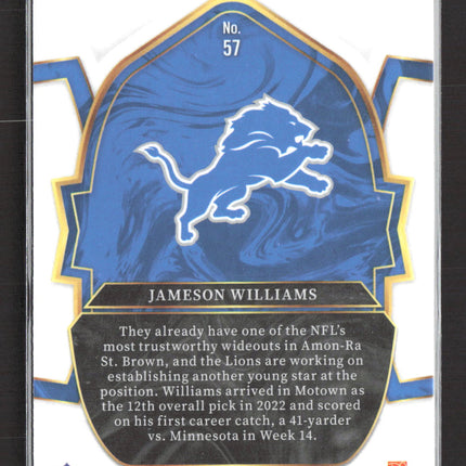 2023 Panini Select Concourse Jameson Williams #57 RC