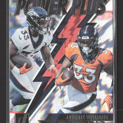 2023 Panini Donruss Power Plus Javonte Williams #PP-6 Holo