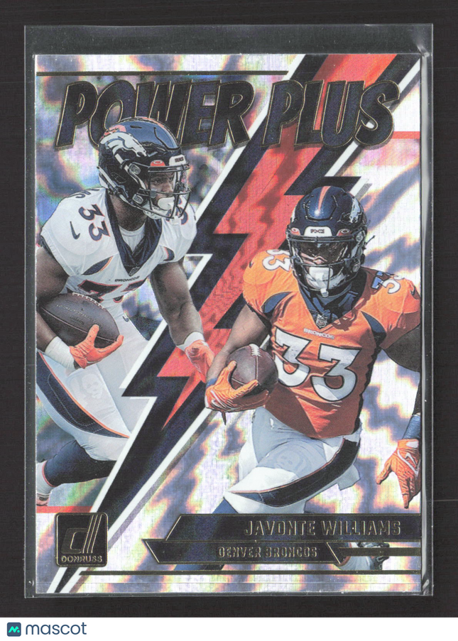 2023 Panini Donruss Power Plus Javonte Williams #PP-6 Holo
