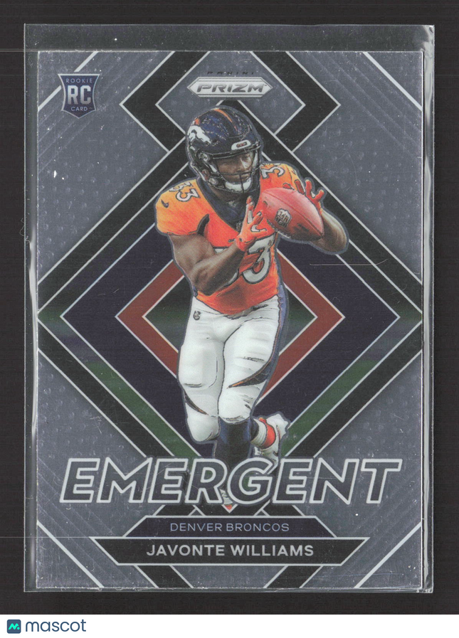 2021 Panini Prizm Emergent Javonte Williams #E-15 RC