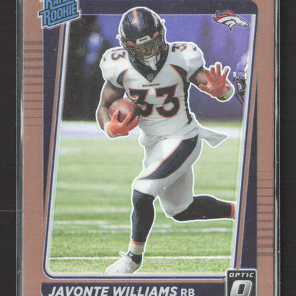 2021 Panini Donruss Optic Prizm Javonte Williams #215 Bronze