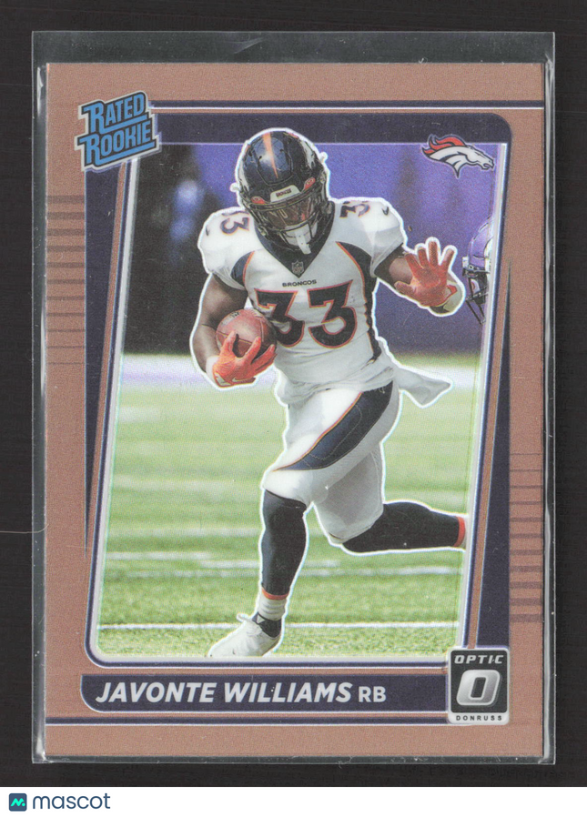 2021 Panini Donruss Optic Prizm Javonte Williams #215 Bronze