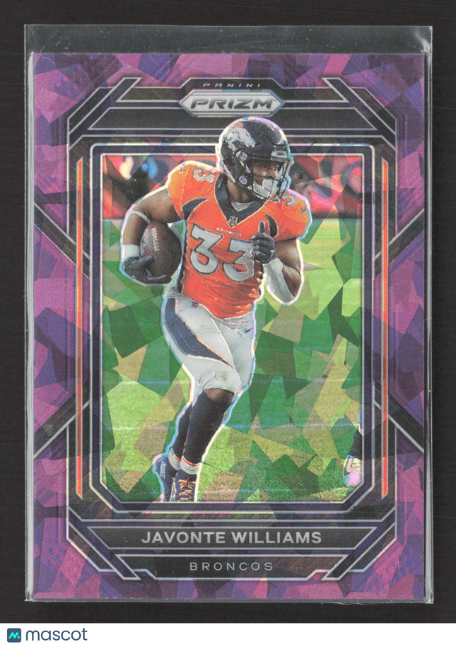 2023 Panini Prizm Javonte Williams #87 Purple Ice 163/225