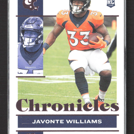 2022 Panini Chronicles Javonte Williams #31 RC