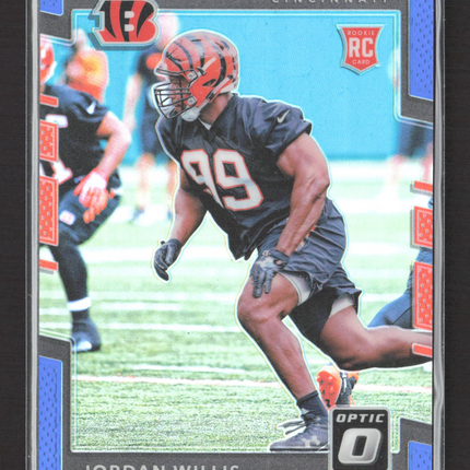 2017 Panini Donruss Optic Prizm Jordan Willis #133 Blue RC 125/149