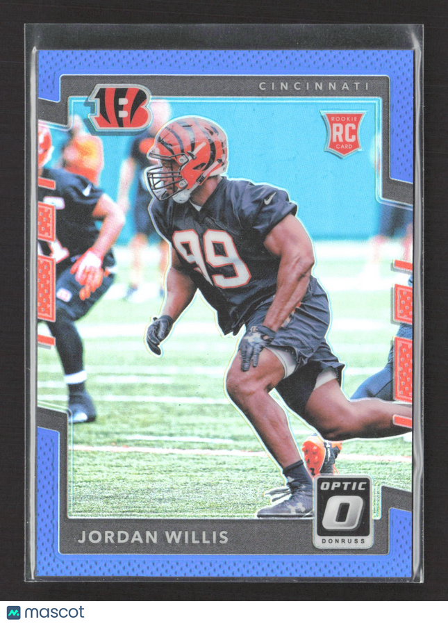 2017 Panini Donruss Optic Prizm Jordan Willis #133 Blue RC 125/149
