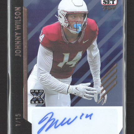 2024 Pro Set Pure Johnny Wilson #BA-JW1 Holo RC 1/15 Auto