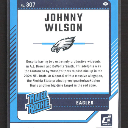 2024 Panini Donruss Football Johnny Wilson #307 Green Press Proof
