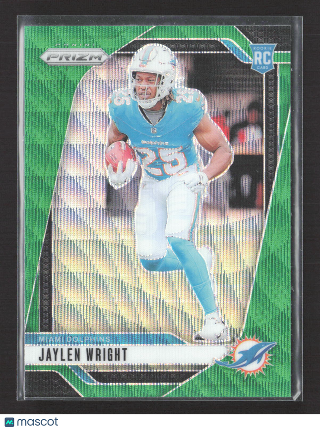 2024 Panini Prizm Jaylen Wright #348 Green RC