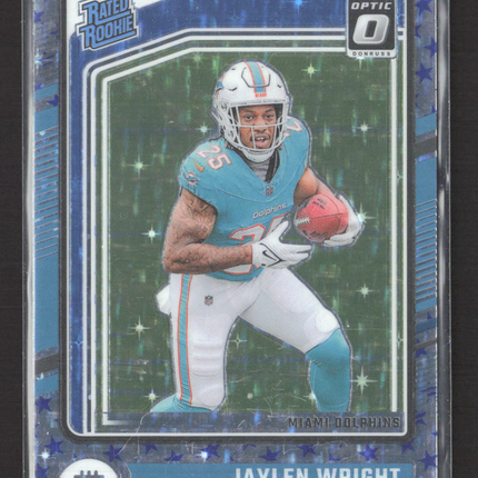 2024 Panini Donruss Optic Prizm Jaylen Wright #249 Blue Stars