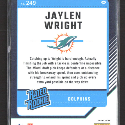 2024 Panini Donruss Optic Prizm Jaylen Wright #249 Blue Stars