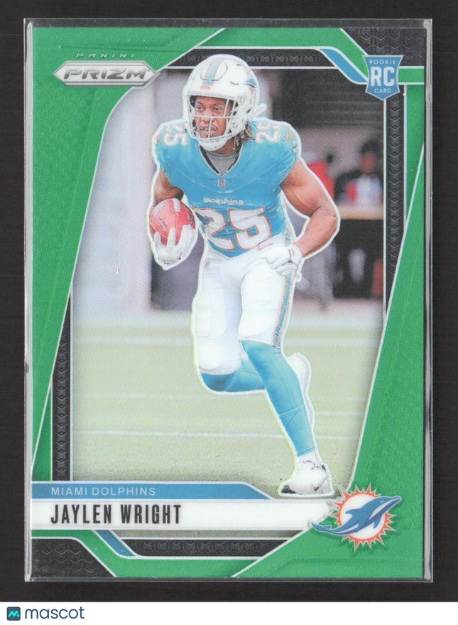 2024 Panini Prizm Jaylen Wright #348 Green RC