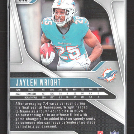 2024 Panini Prizm Jaylen Wright #348 Green RC