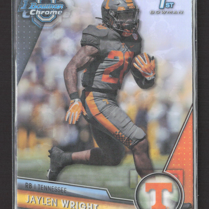 2023 Bowman Chrome University Jaylen Wright #130 Refractor 1st Bowman