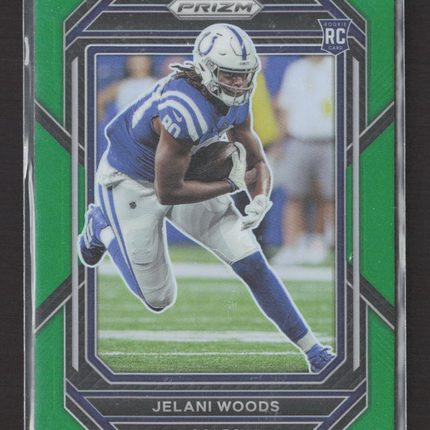2023 Panini Prizm Jelani Woods #359 Green RC