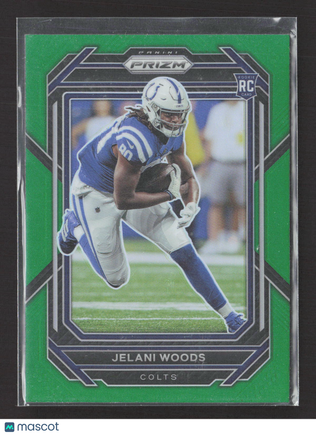 2023 Panini Prizm Jelani Woods #359 Green RC
