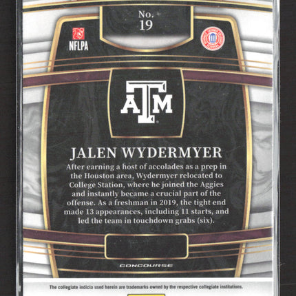 2022 Panini Select Draft Picks Jalen Wydermyer #19 Concourse
