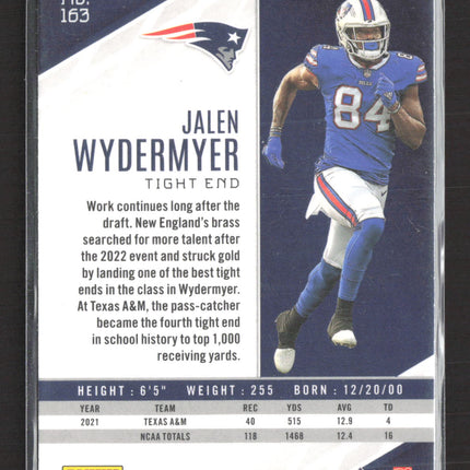 2022 Panini Phoenix Jalen Wydermyer #163 RC