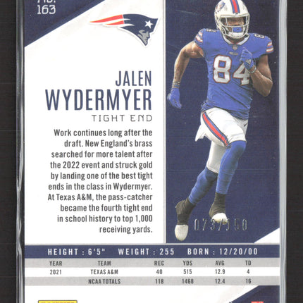 2022 Panini Phoenix Jalen Wydermyer #163 RC Red