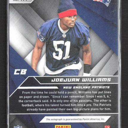 2019 Panini XR Joejuan Williams #199 RC 45/49 Auto