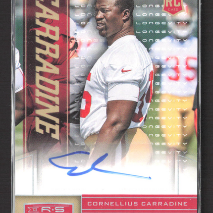 2013 Panini Rookies & Stars Longevity Cornelius Carradine #247 RC Auto